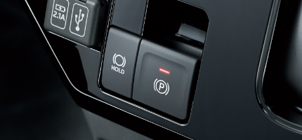 電動パーキングブレーキカスタムに標準装備 Gターボ/Gはメーカーオプション